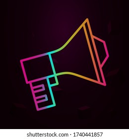 Megaphone nolan icon Simple thin line, outline vector of Swimming pool icons for ui and ux, website or mobile application
