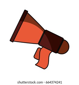 Megaphone old isolated