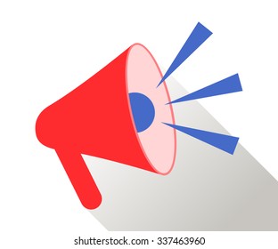 Megaphone  on a white background.
