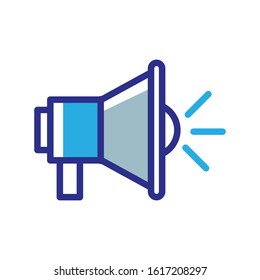 Megaphone Outline Color Vector Icon Fit For Search Engine Optimization and Business