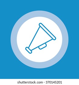Megaphone outline icon. Vector illustration