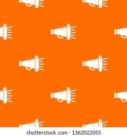 Megaphone pattern vector orange for any web design best