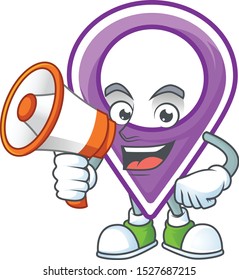 With megaphone pin location in the a maps