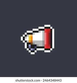 megaphone in pixel art style