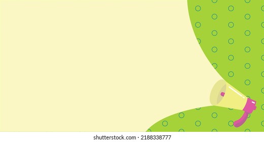 Megaphone with place for text
