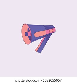 Megaphone Podcast Illustration for design needs, Landing Pages, Animation, Apps, Presentations, Content Creator and other Promotions