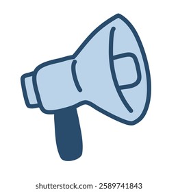 megaphone representing communication and announcements illustration