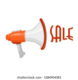 megaphone, sale, vector