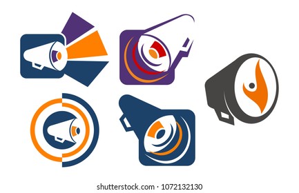 Megaphone Shout Template Set