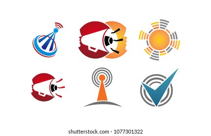 Megaphone Shout Template Set