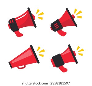 Megaphone shouts out special Black Friday sales deals.