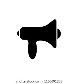 Megaphone sign icon, vector illustration. Flat design style