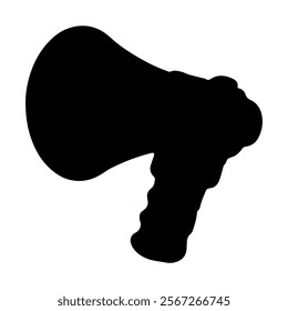 Megaphone silhouette vector icon sign symbol illustration design.
