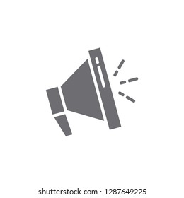 megaphone simple geometric symbol logo vector