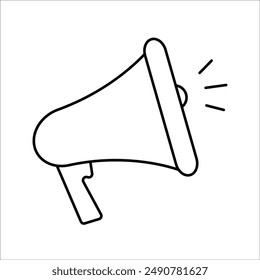 megaphone simple vector icon design