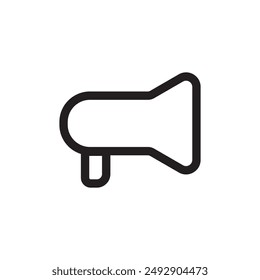Megaphone simple vector icon line