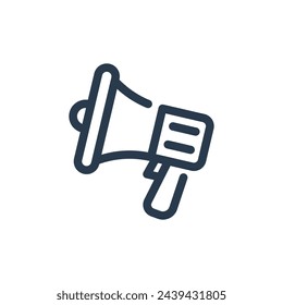 Megaphone for Social Justice Vector Icon Illustration