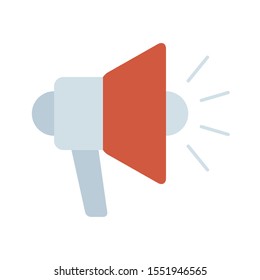 megaphone sound device isolated icon vector illustration design