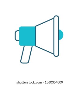 megaphone sound device isolated icon vector illustration design