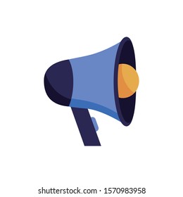 megaphone sound device isolated icon vector illustration design