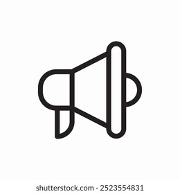 megaphone sound icon sign vector