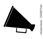 megaphone sound isolated icon