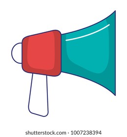 megaphone sound isolated icon