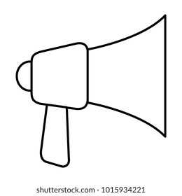 megaphone sound isolated icon