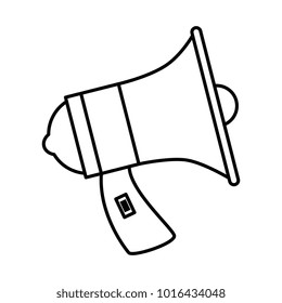 megaphone sound isolated icon