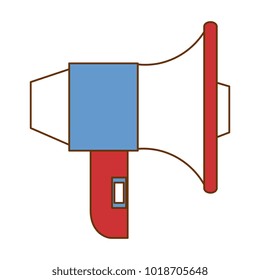 megaphone sound isolated icon