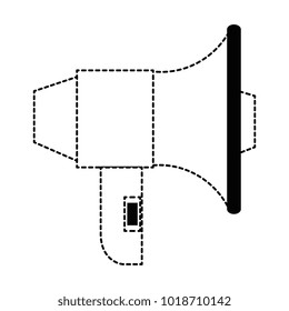 megaphone sound isolated icon