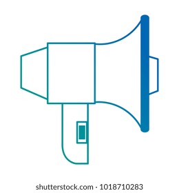 megaphone sound isolated icon