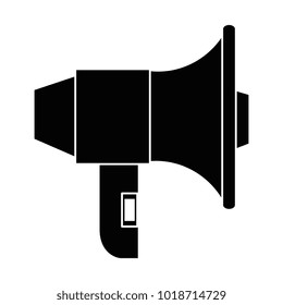 megaphone sound isolated icon