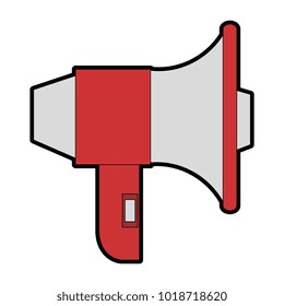 megaphone sound isolated icon