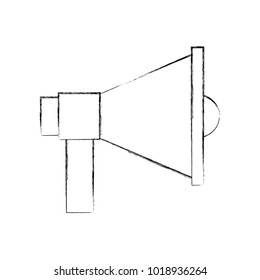 megaphone sound isolated icon