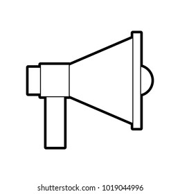 megaphone sound isolated icon