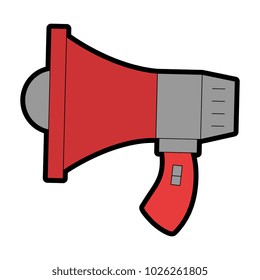 megaphone sound isolated icon