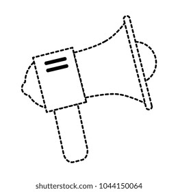 megaphone sound isolated icon