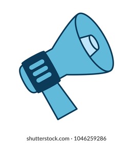 megaphone sound isolated icon
