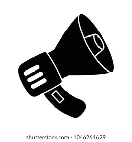 megaphone sound isolated icon