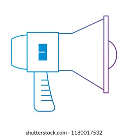 megaphone sound isolated icon