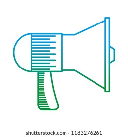 megaphone sound isolated icon