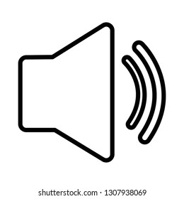 megaphone sound isolated icon