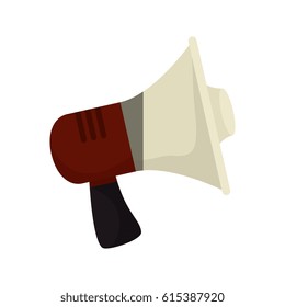 megaphone sound isolated icon