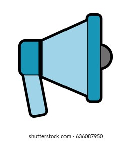 megaphone sound isolated icon