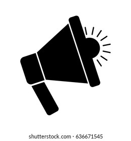 megaphone sound isolated icon