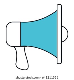 megaphone sound isolated icon
