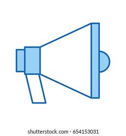 megaphone sound isolated icon