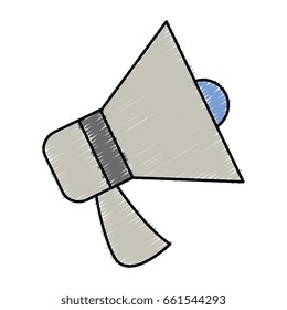 megaphone sound isolated icon