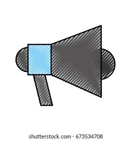 megaphone sound isolated icon